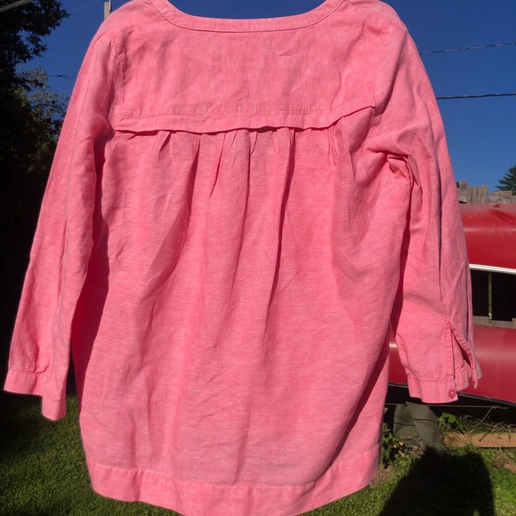 Denver Hayes Washable Linen pink shirt - Picture 3 of 3